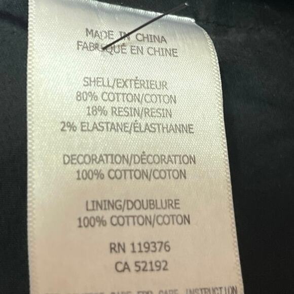 Helmut Lang Black Faux Leather Long Sleeve Collar Zip Motorcycle Coat Jacket M - Picture 5 of 5